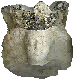 Kopje gekroonde Madonna, pijpaarde, 1450-1500