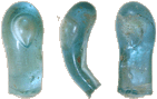 Fragment van een glazen armband, Romeins