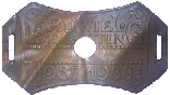 Rijwielbelastingplaatje 1937-1938 (van werkeloze)