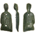 Beslagstuk van Reliekschrijn &oacute;f Processiekruis, in de vorm van een heilige, ca. 1175-1225
